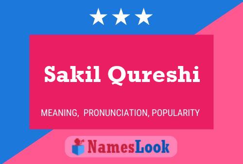 Sakil Qureshi Name Poster