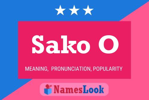 Sako O Name Poster