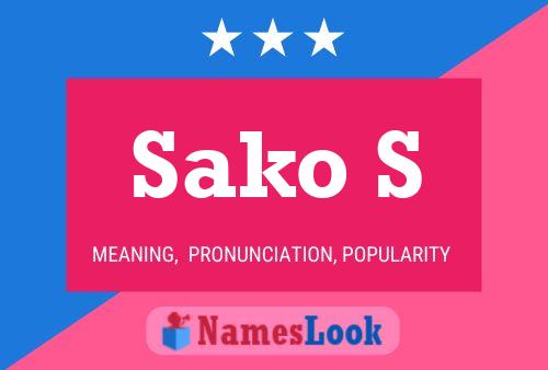 Sako S Name Poster