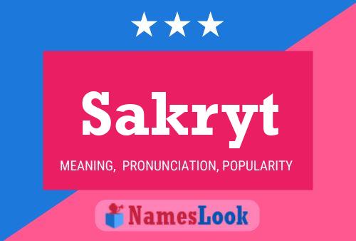 Sakryt Name Poster