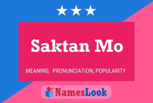 Saktan Mo Name Poster