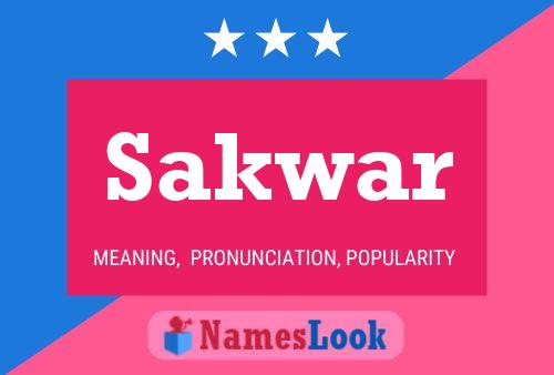 Sakwar Name Poster