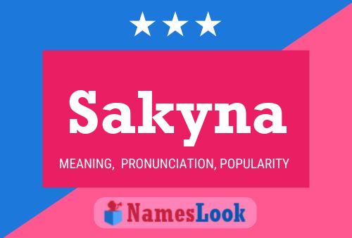 Sakyna Name Poster