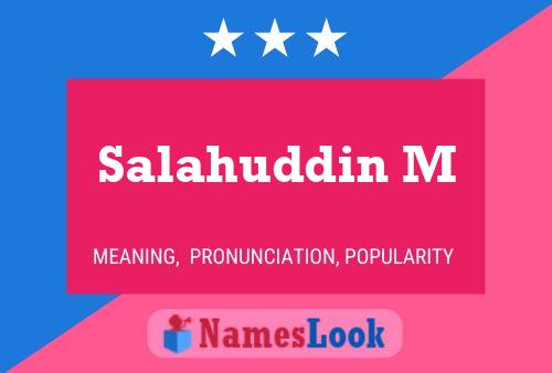 Salahuddin M Name Poster