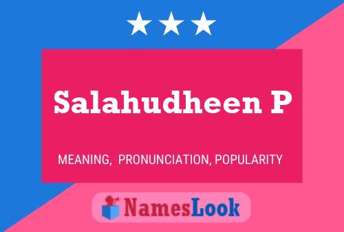 Salahudheen P Name Poster