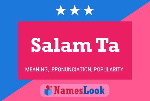 Salam Ta Name Poster