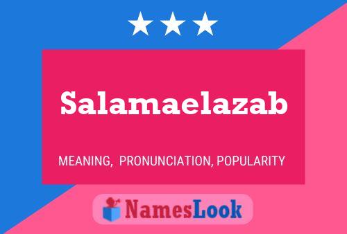 Salamaelazab Name Poster