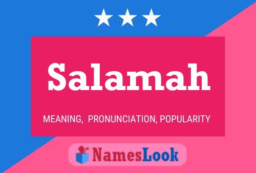 Salamah Name Poster