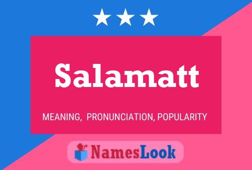 Salamatt Name Poster