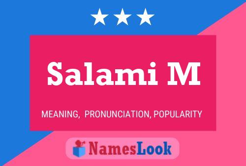 Salami M Name Poster