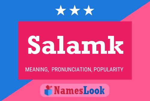 Salamk Name Poster