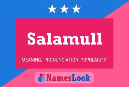 Salamull Name Poster