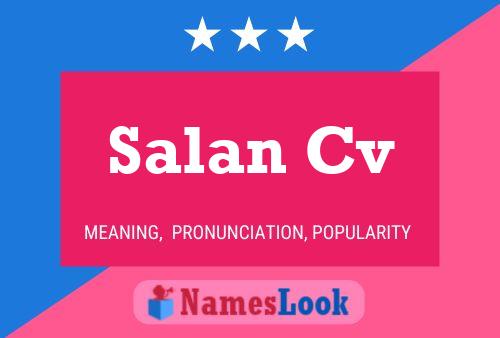 Salan Cv Name Poster