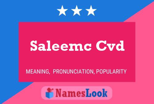 Saleemc Cvd Name Poster