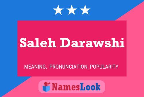 Saleh Darawshi Name Poster