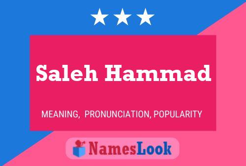 Saleh Hammad Name Poster