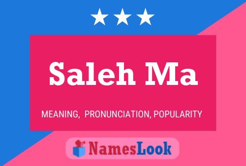 Saleh Ma Name Poster