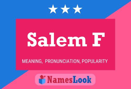 Salem F Name Poster