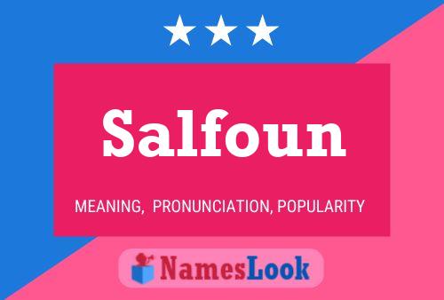 Salfoun Name Poster