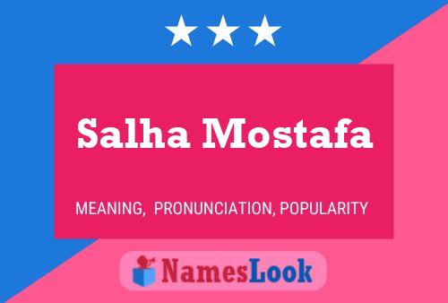 Salha Mostafa Name Poster