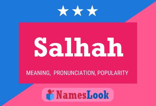 Salhah Name Poster