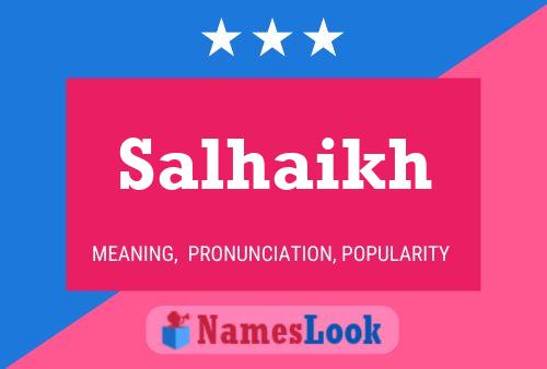 Salhaikh Name Poster