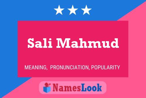 Sali Mahmud Name Poster