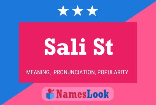 Sali St Name Poster