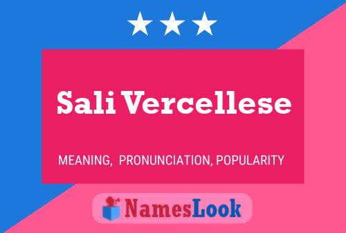 Sali Vercellese Name Poster