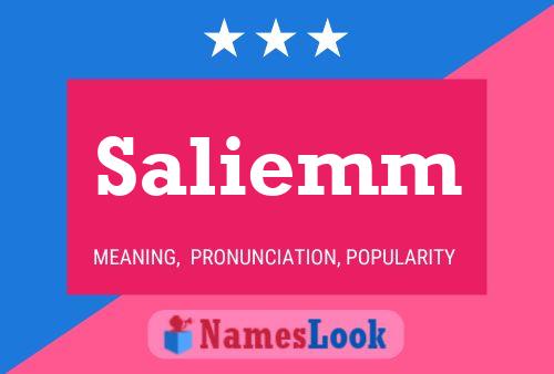 Saliemm Name Poster