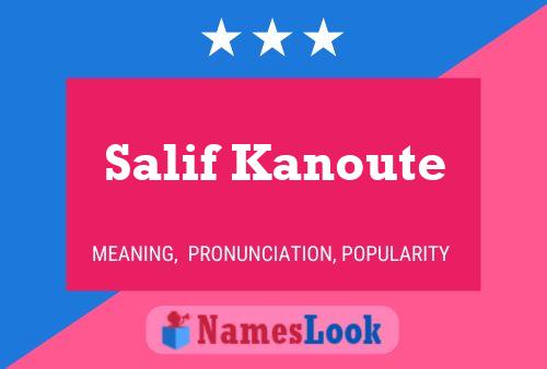 Salif Kanoute Name Poster