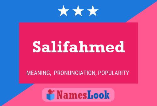 Salifahmed Name Poster