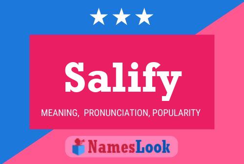 Salify Name Poster