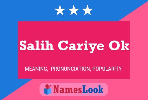 Salih Cariye Ok Name Poster