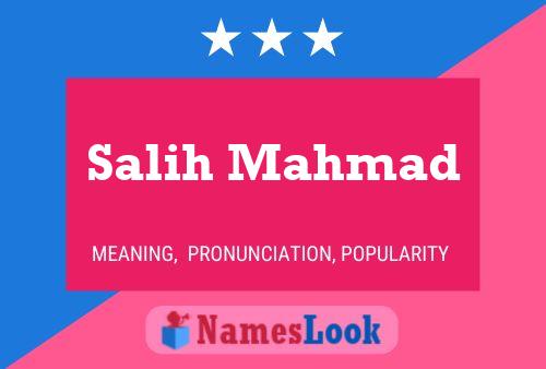 Salih Mahmad Name Poster