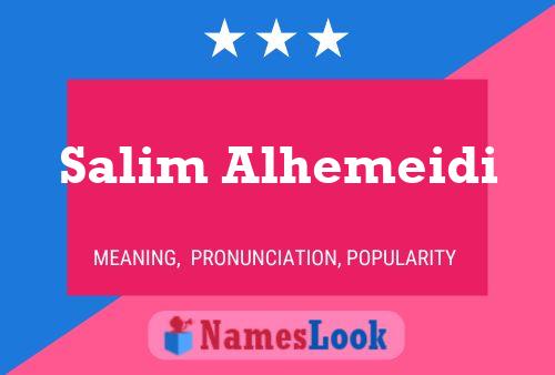 Salim Alhemeidi Name Poster