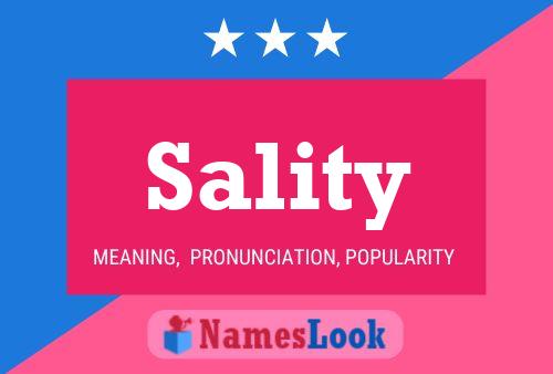 Sality Name Poster