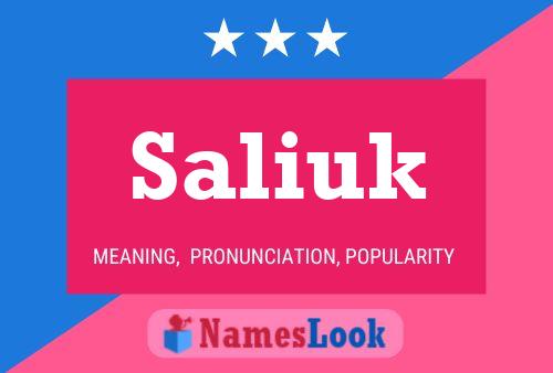 Saliuk Name Poster