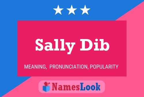 Sally Dib Name Poster