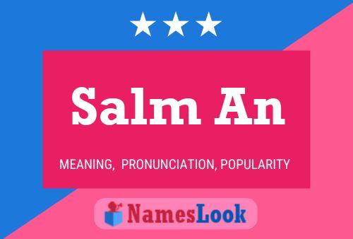 Salm An Name Poster