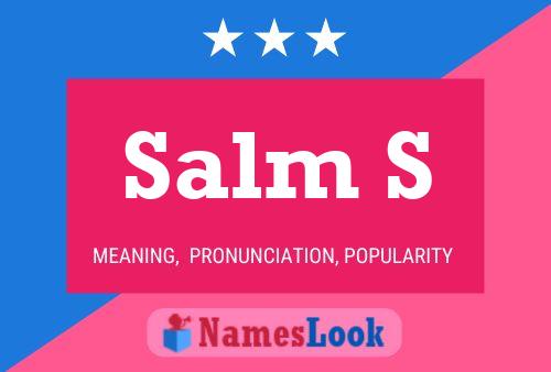 Salm S Name Poster