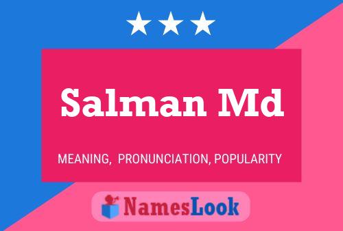 Salman Md Name Poster