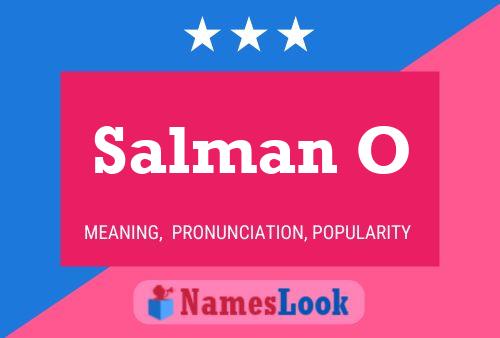 Salman O Name Poster