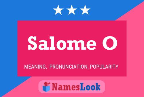 Salome O Name Poster