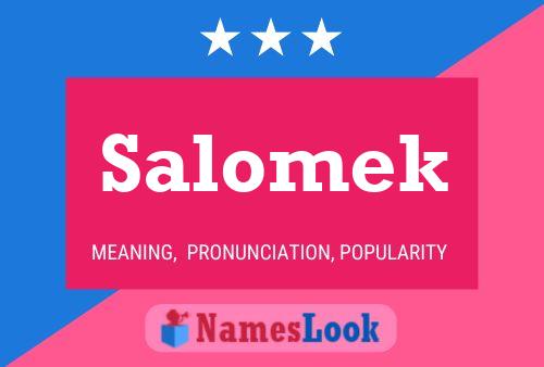 Salomek Name Poster