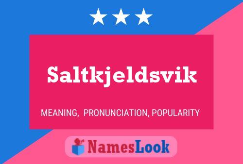 Saltkjeldsvik Name Poster