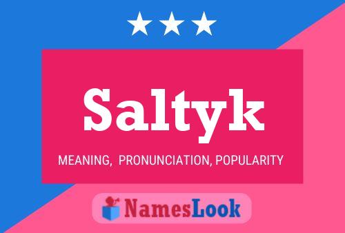 Saltyk Name Poster