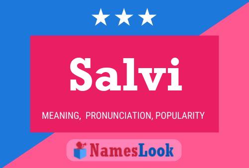 Salvi Name Poster