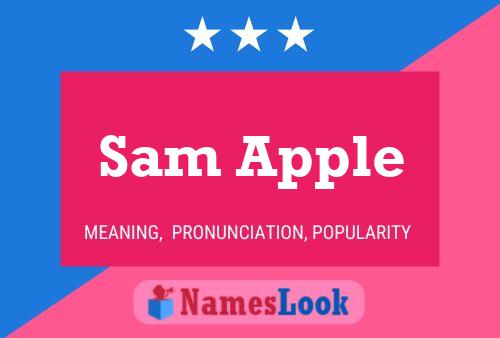 Sam Apple Name Poster