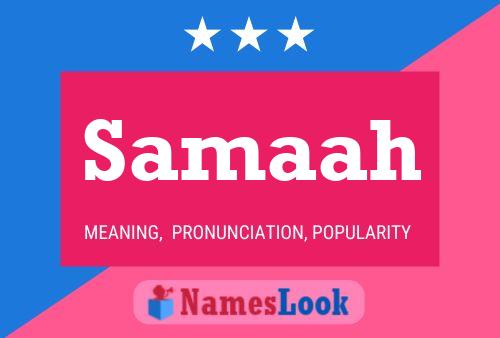 Samaah Name Poster